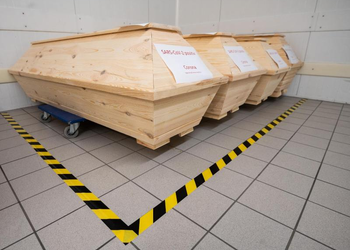 (Quelle: dpa) Dresdner Krematorium bereitet sich auf hohe Todeszahlen vor