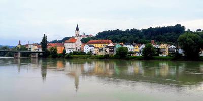 Passau, Flüsse, Bayerns, Stadt, Donau, Hochwasser, Hochwassern, Jahr, Lage, Teilen