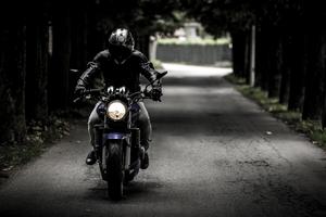 Motorrad, Biker, Zusammenstoß, Zusammenstoss